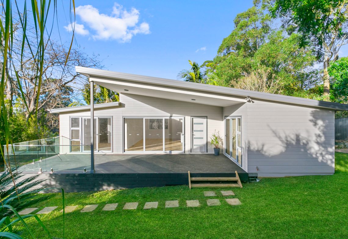 granny flat with sloped roof