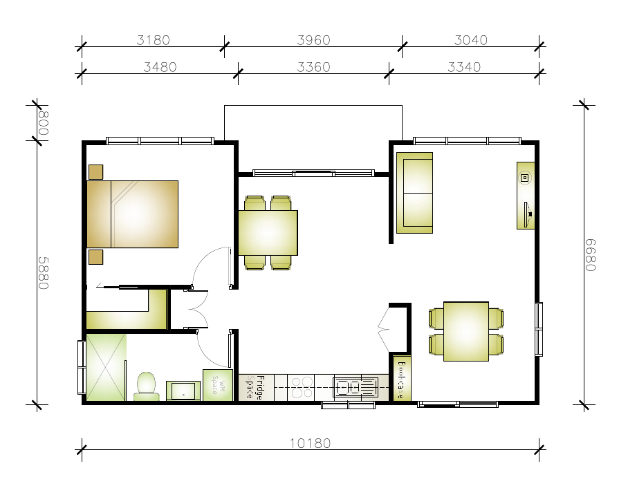 granny flat floor plan design