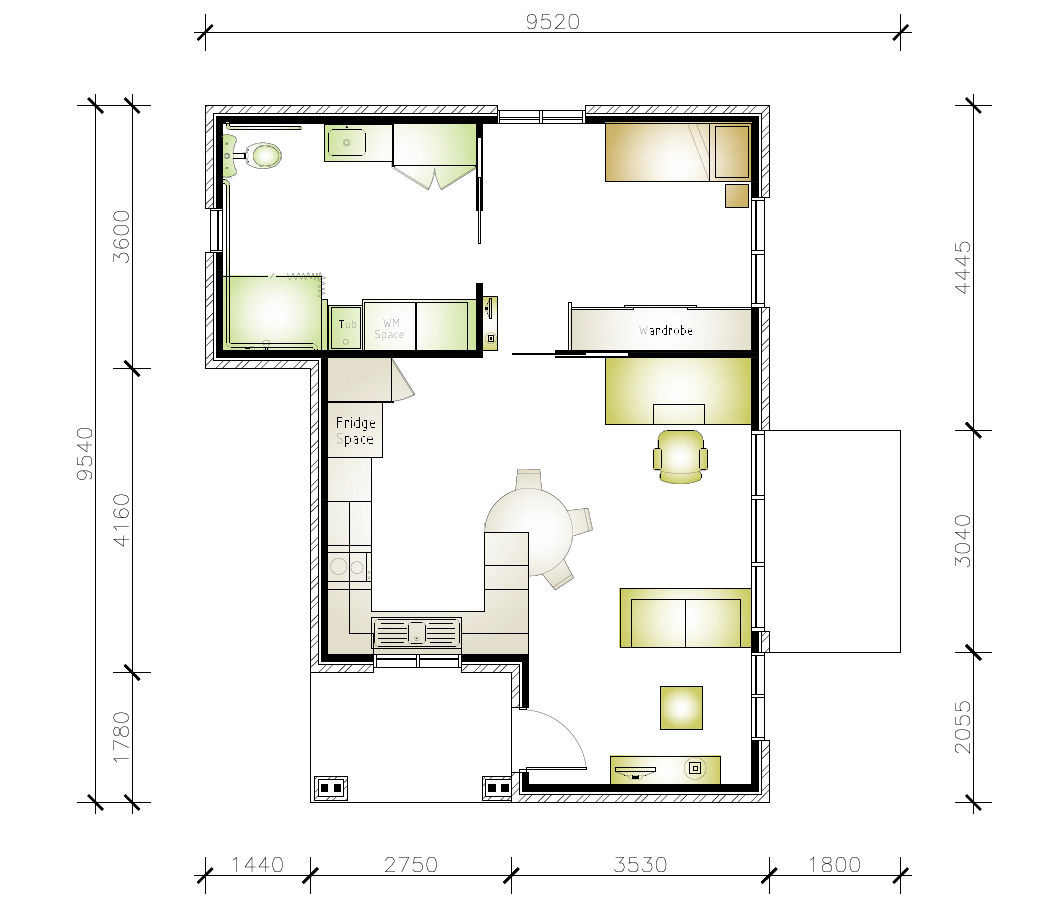 Concord granny flat floor plan