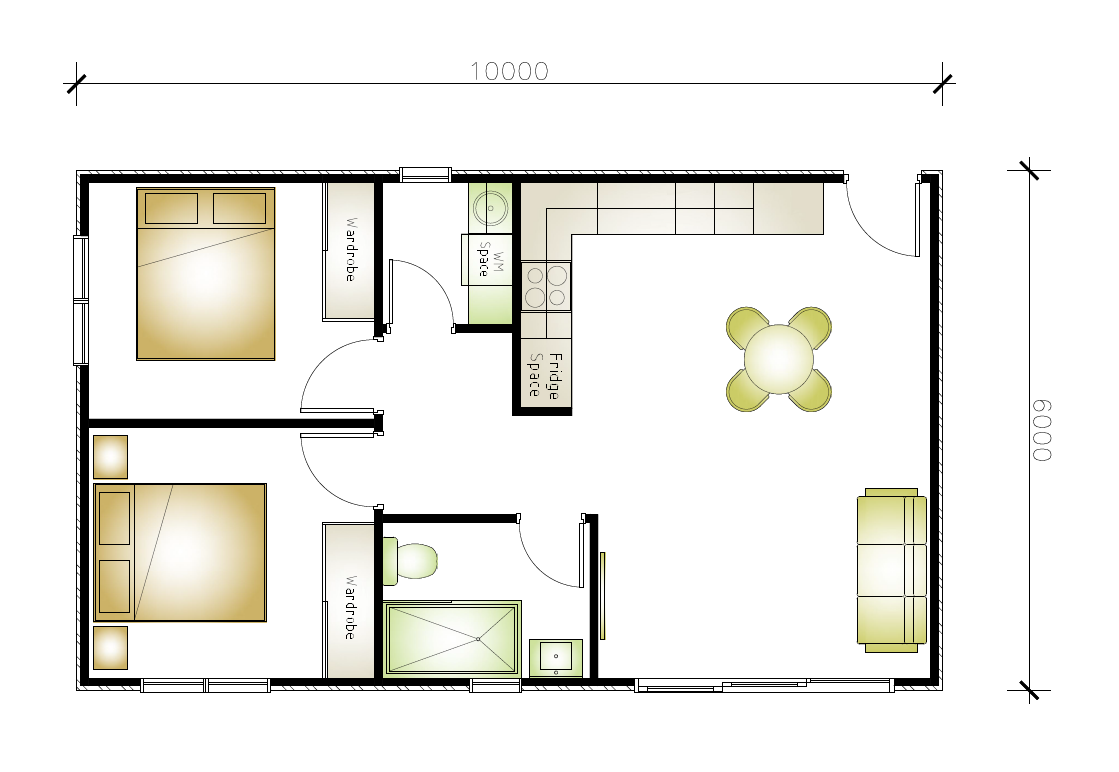 Dean Park granny flat floor plan