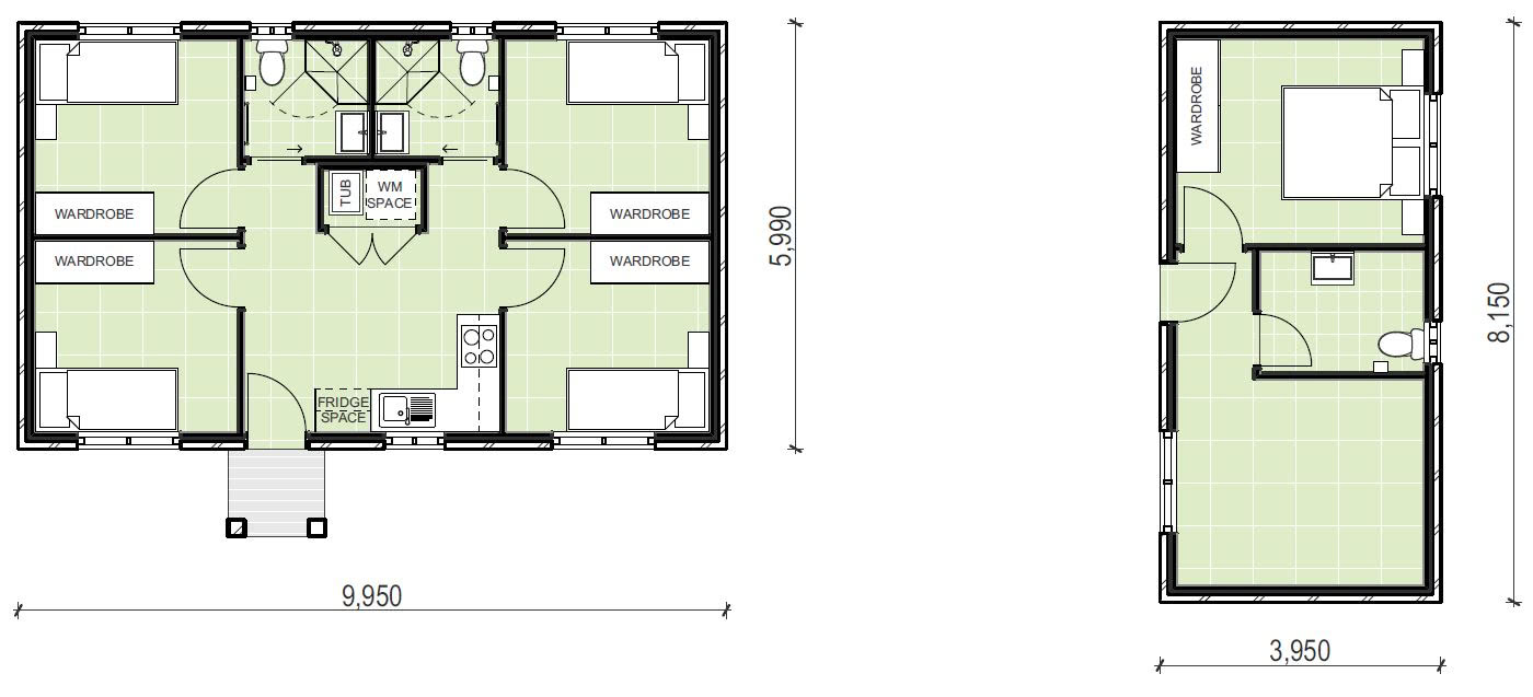 granny flat floor plan