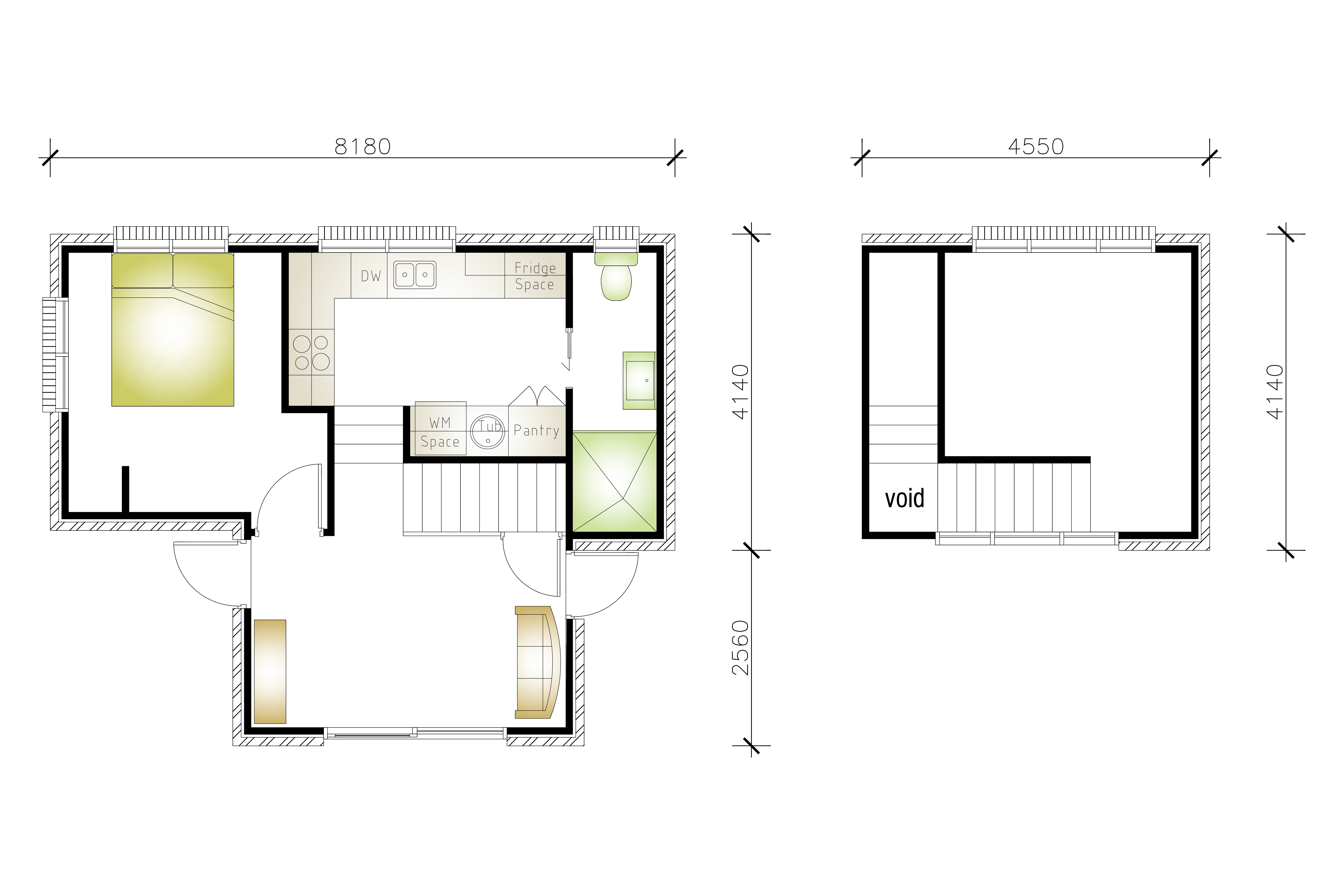 Granny flat floor plan