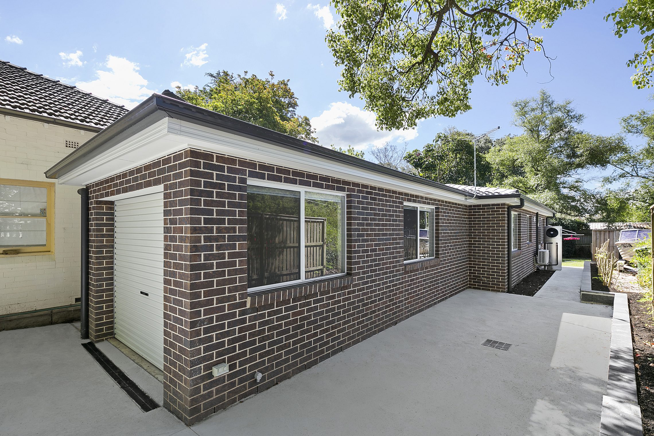 Brick, single car garage granny flat