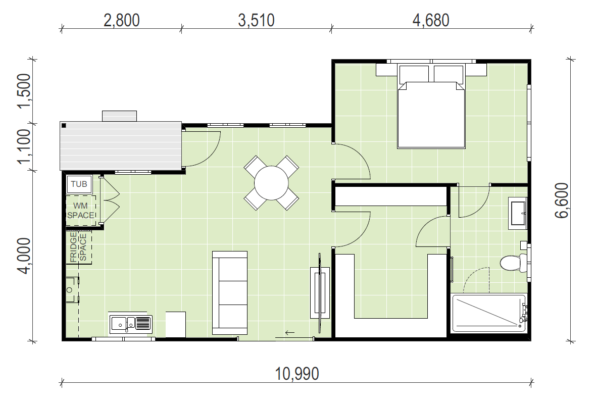 Granny flat floor plan solutions