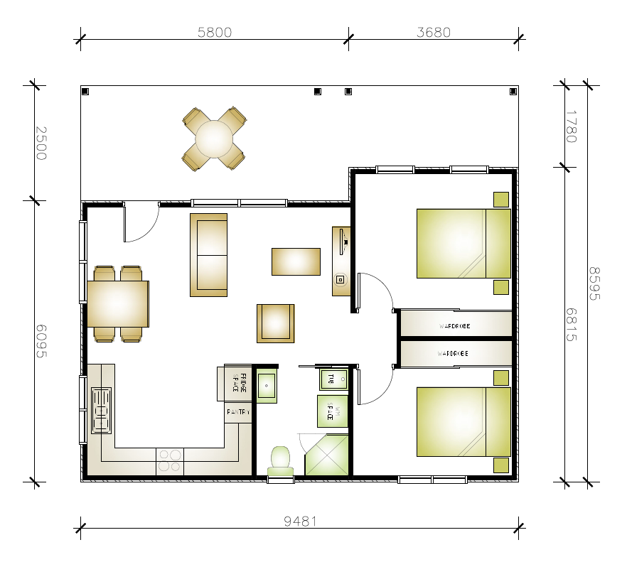 Wheeler Heights granny flat floor plan