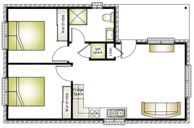 South granville granny flat floor plan