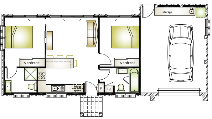 granny flat floor plan design Doonside