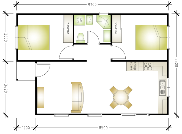 Granny flat floor plan