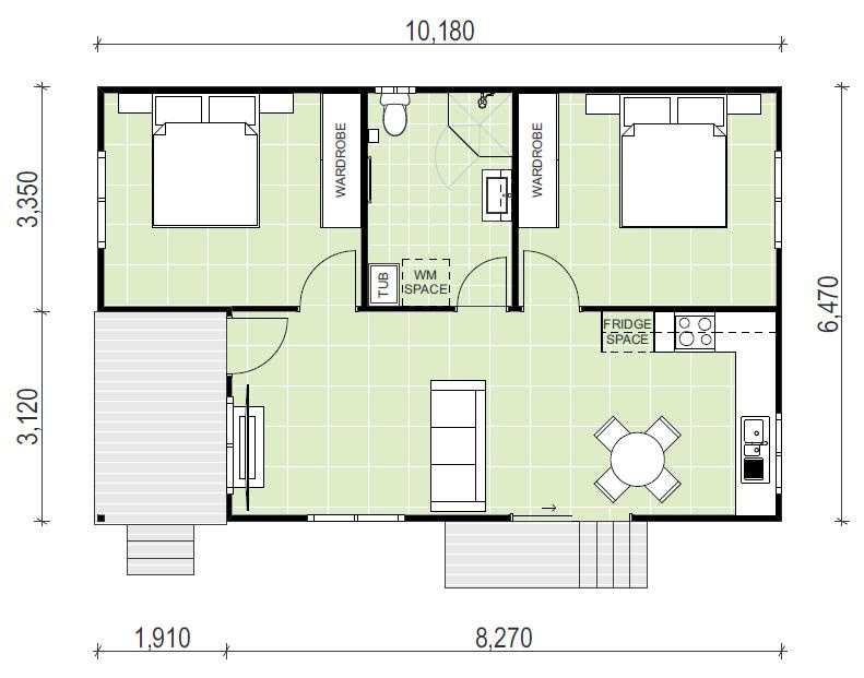 granny flat floor plan design