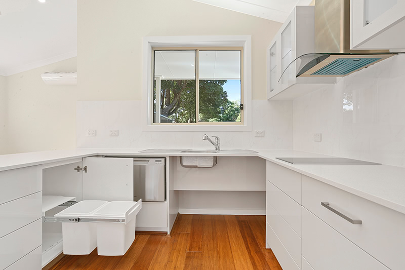 granny flat kitchen with window