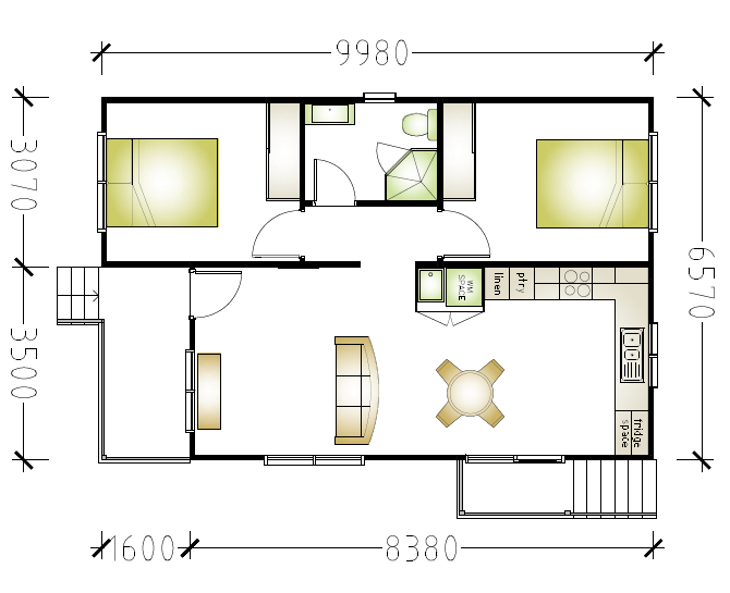 granny flat floor plan design