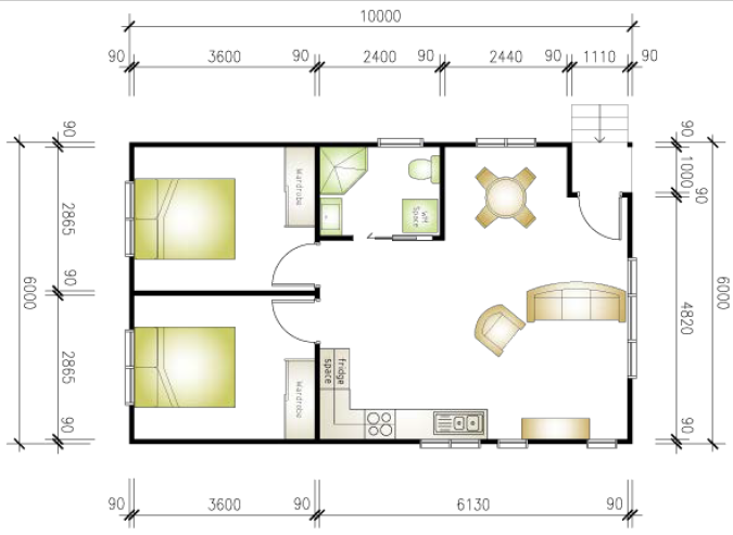 granny flat floor plan design