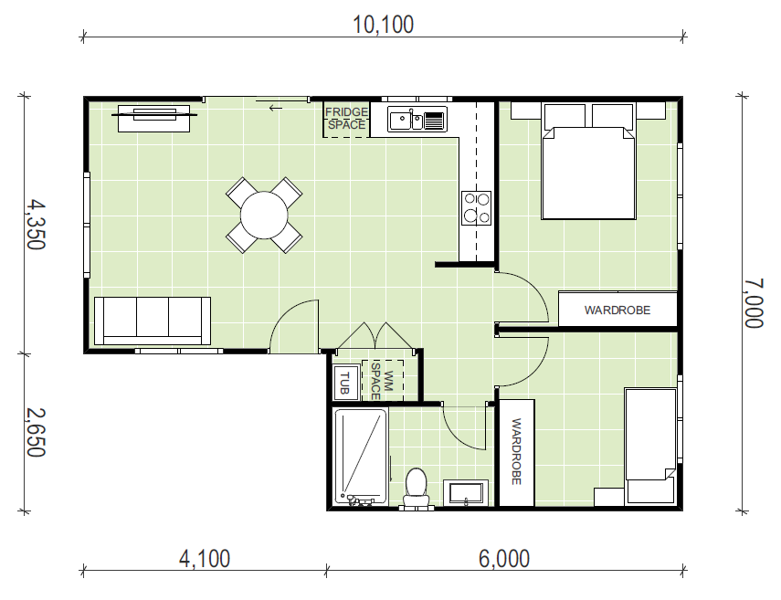 Carlton granny plat floor plan