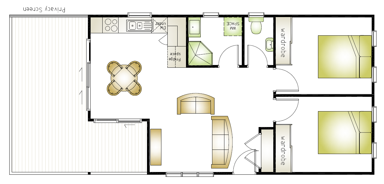 Dundas Valley granny flat floor plan