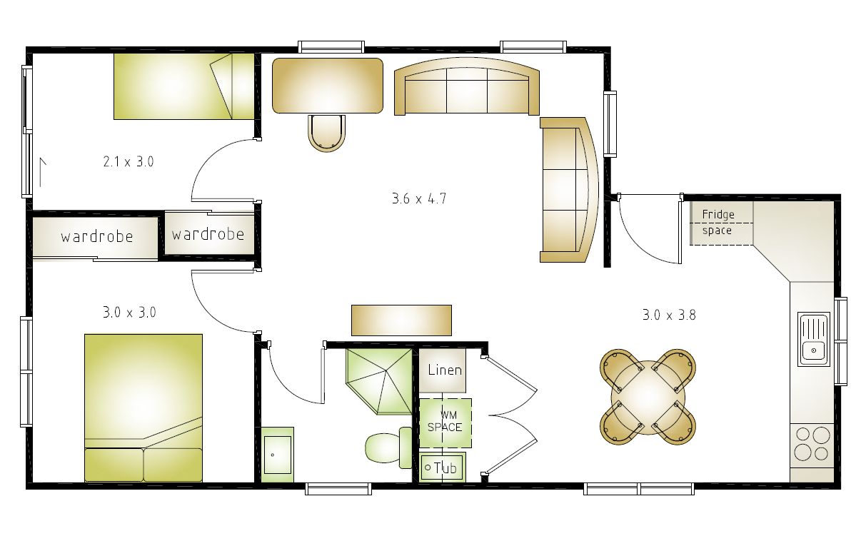 granny flat floor plan design