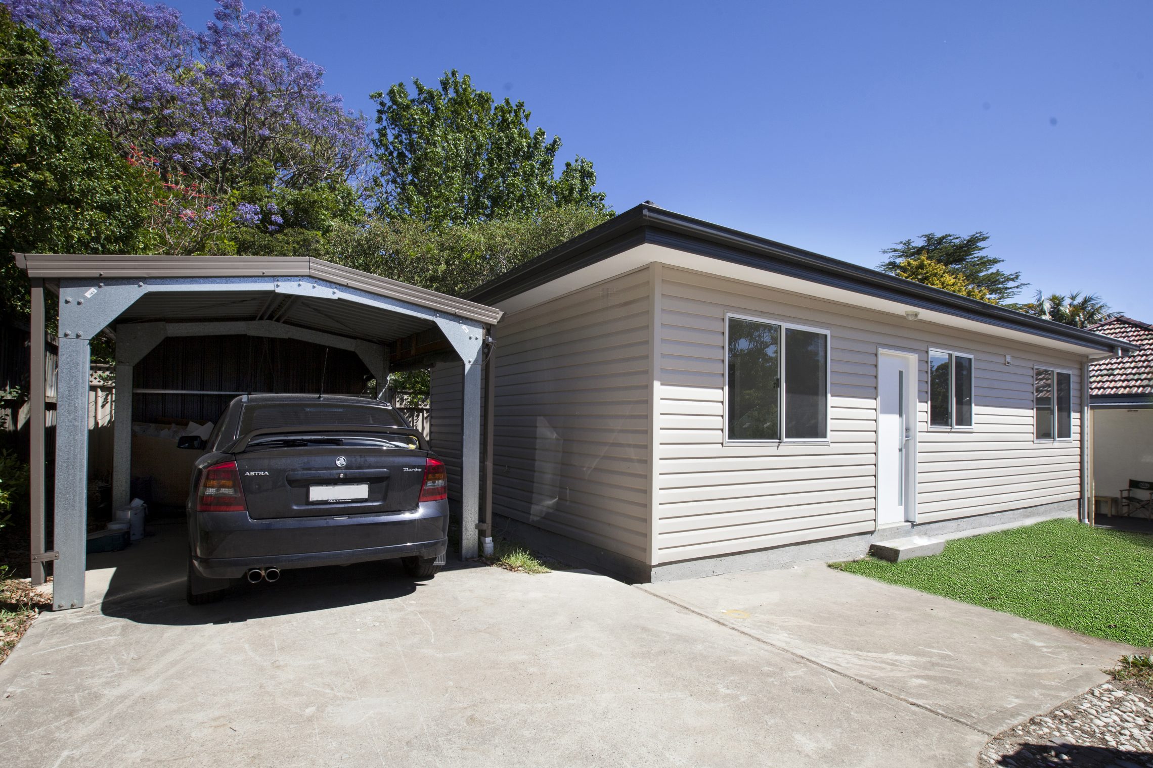 Granny flat with covered car park