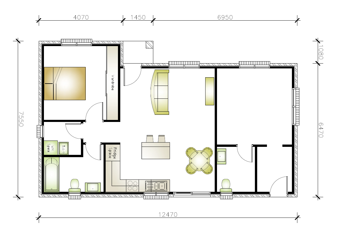 Punchbowl granny flat floor plan