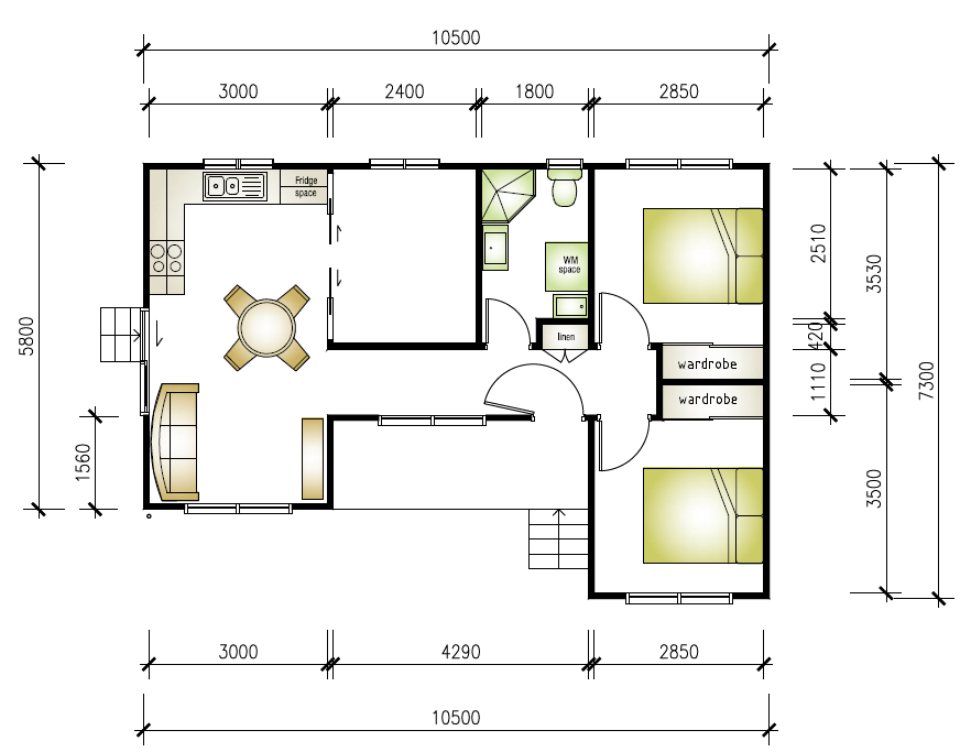 granny flat floor plan design