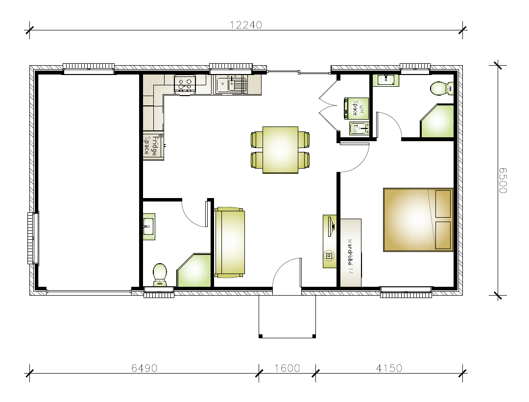 Granny flat floor plan