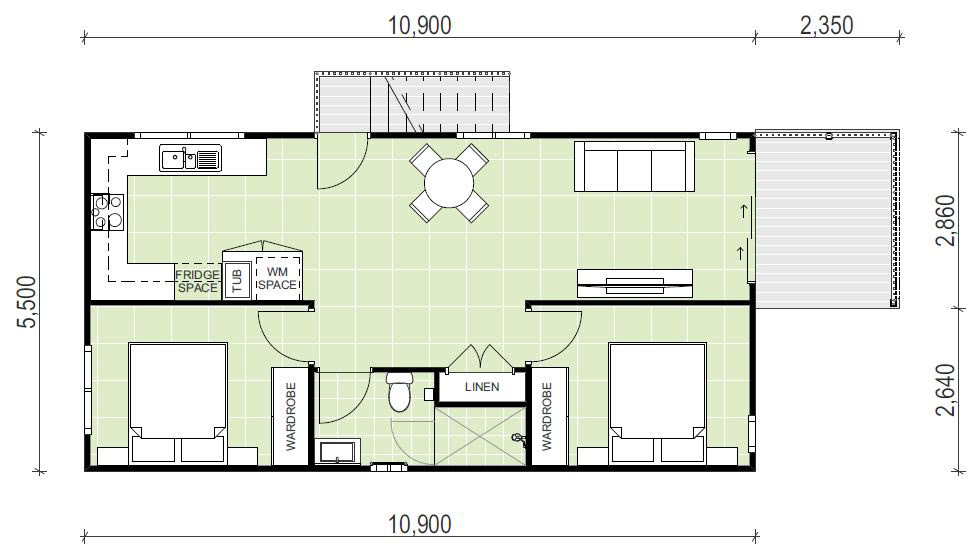 granny flat floor plan design Frenchs Forest