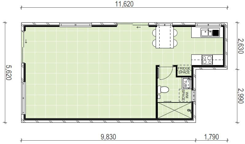 granny flat floor plan design