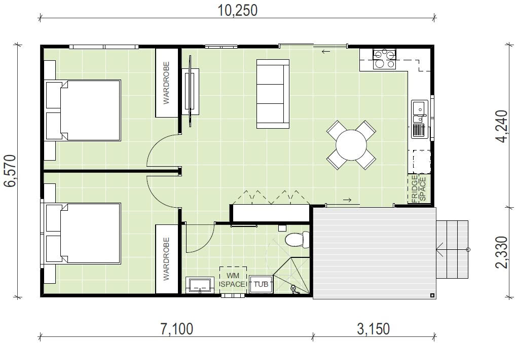 Blacktown granny flat floor plan