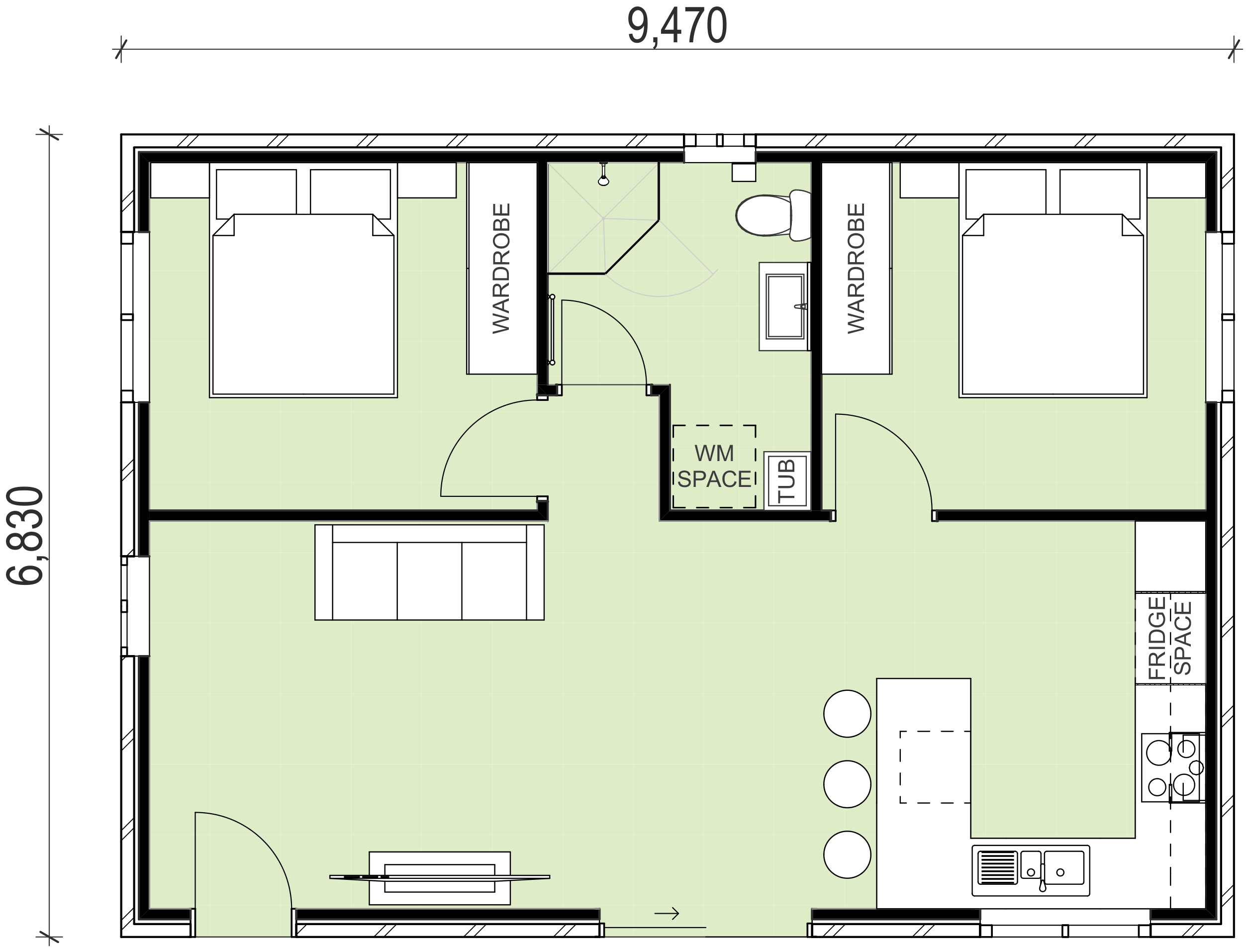 blueprint for 9470 by 6830