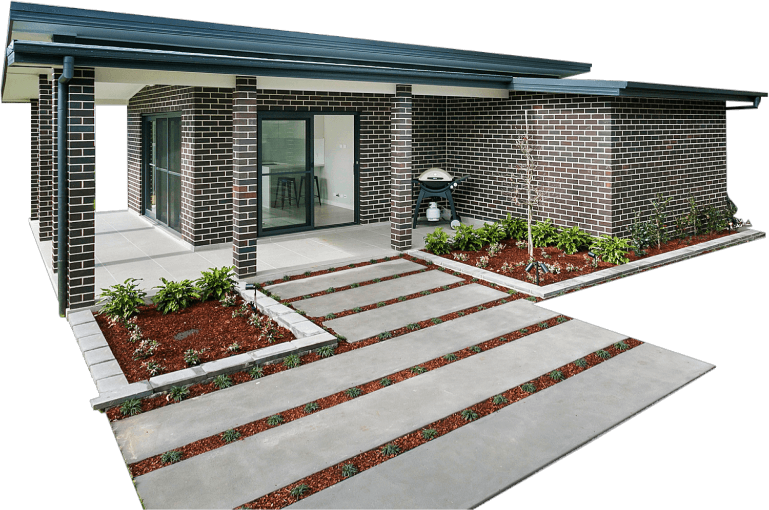 Brick granny flat with patio