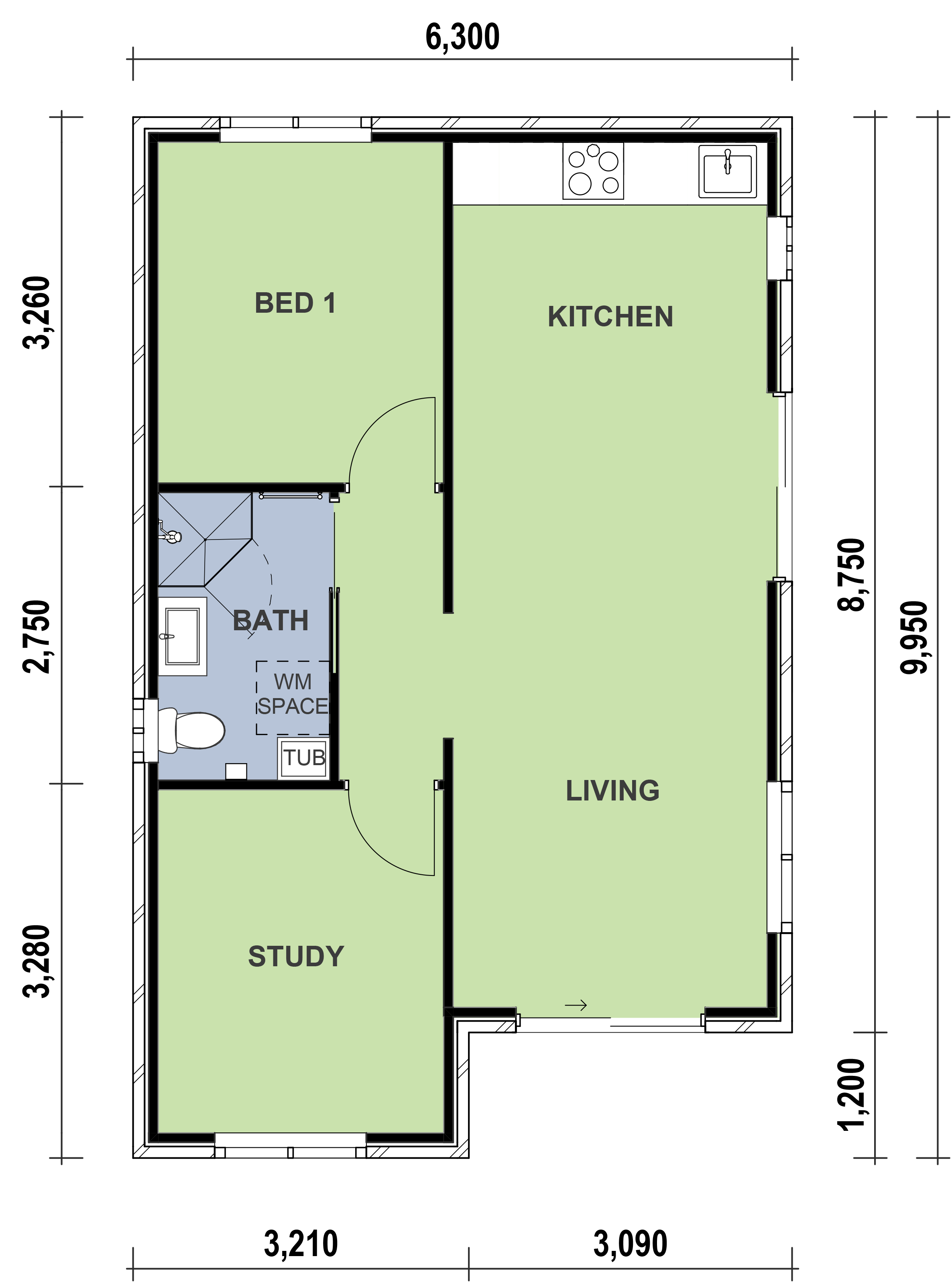 Chipping Norton granny flat floor plan