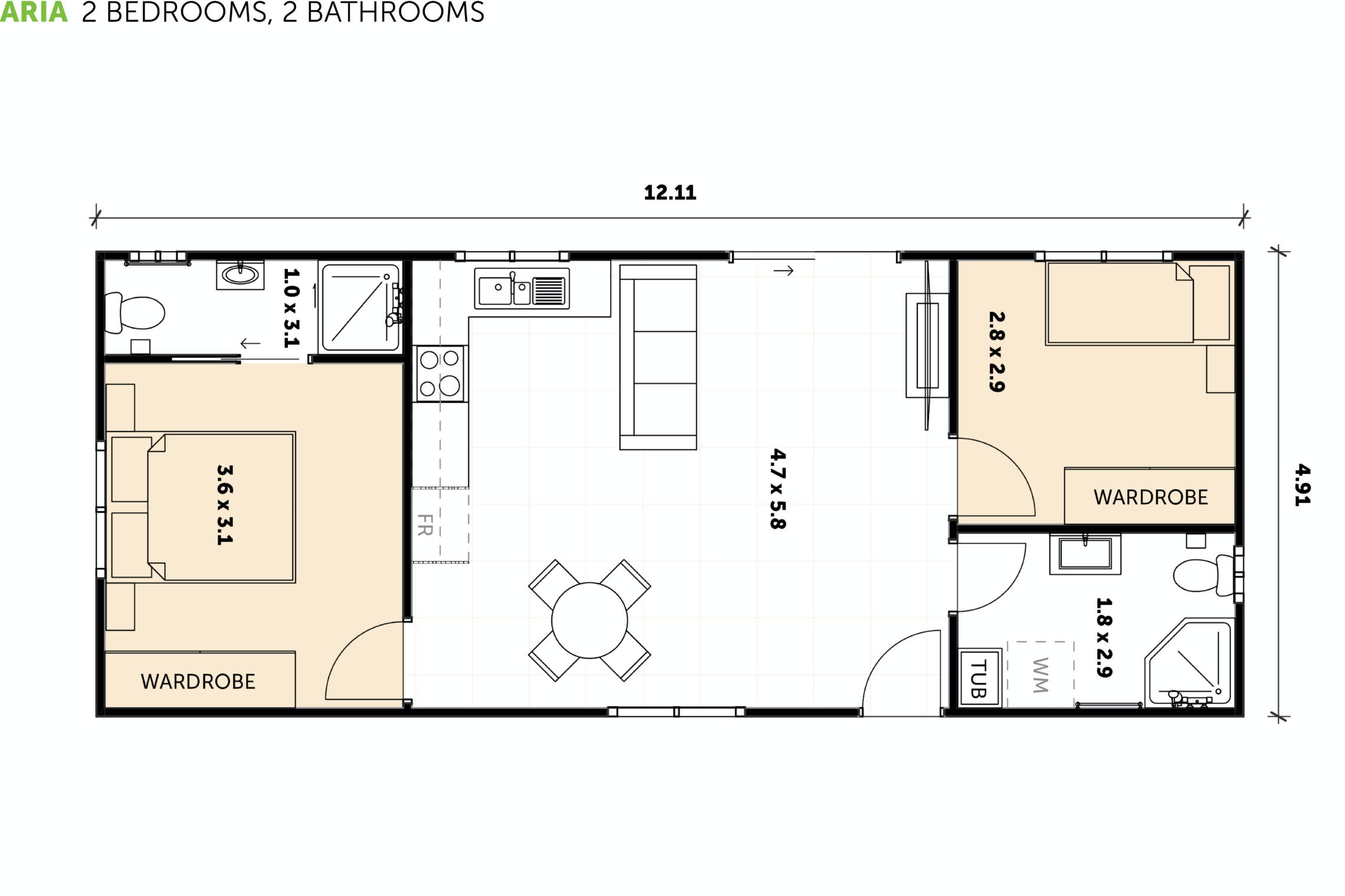 2 Bedroom Designs Page11