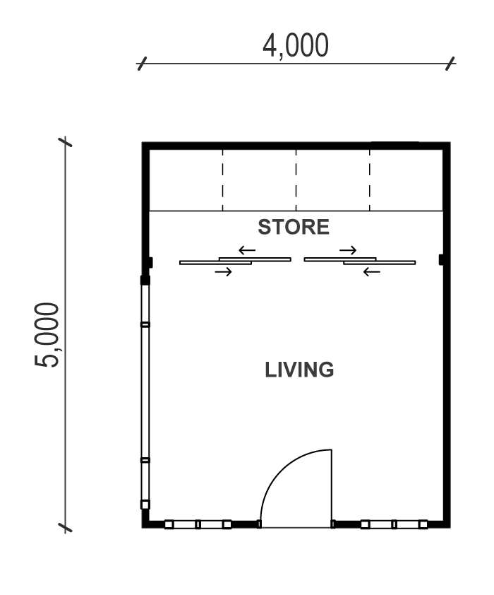 granny flat floor plan