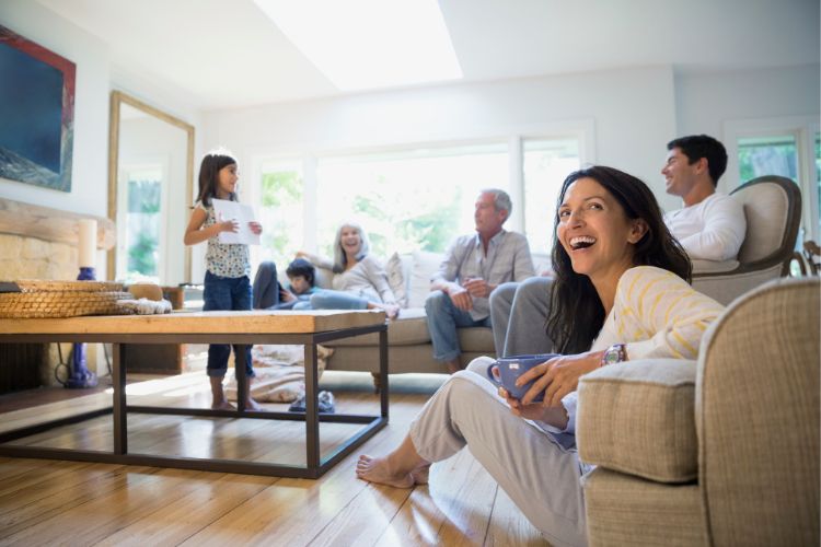 Multi Generational Family Living together