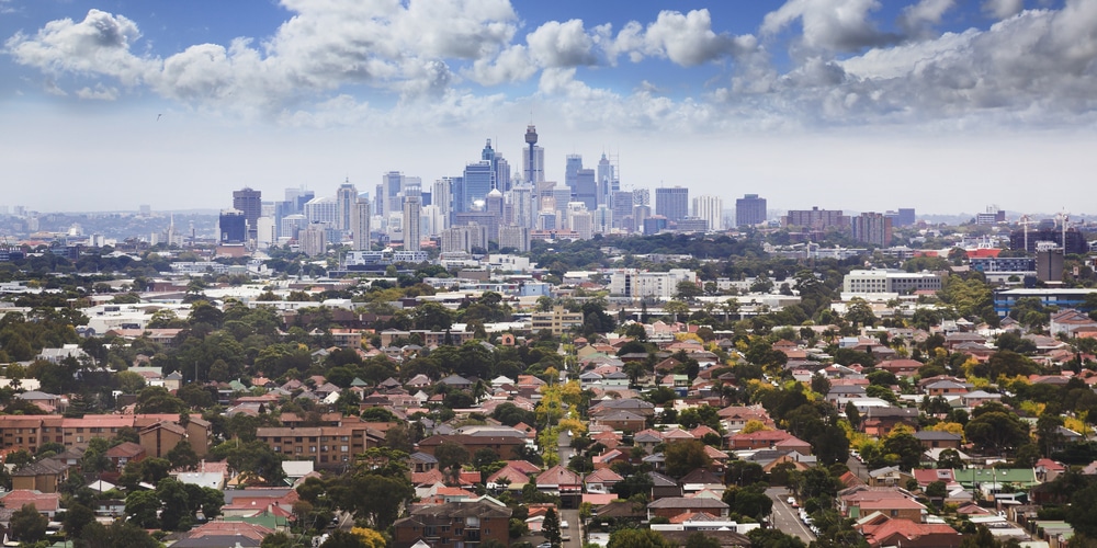 Aerial view of Sydney